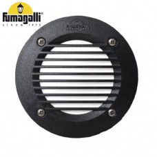 Φωτιστικό Χωνευτό Στρογγυλό με Λάμπα LED 3W 230V 350lm Ρητίνης Μαύρο IP66 Fumagalli Leti 100